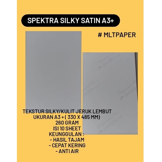 Jual Kertas Photo Spectra Silky A3 Plus 260 Gram Shopee Indonesia