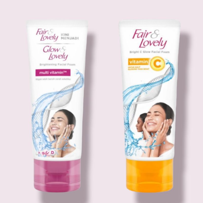 Jual GLOW & LOVELY FACIAL FOAM 100ml 50ml Fair Lovely Facial Foam 100ml ...