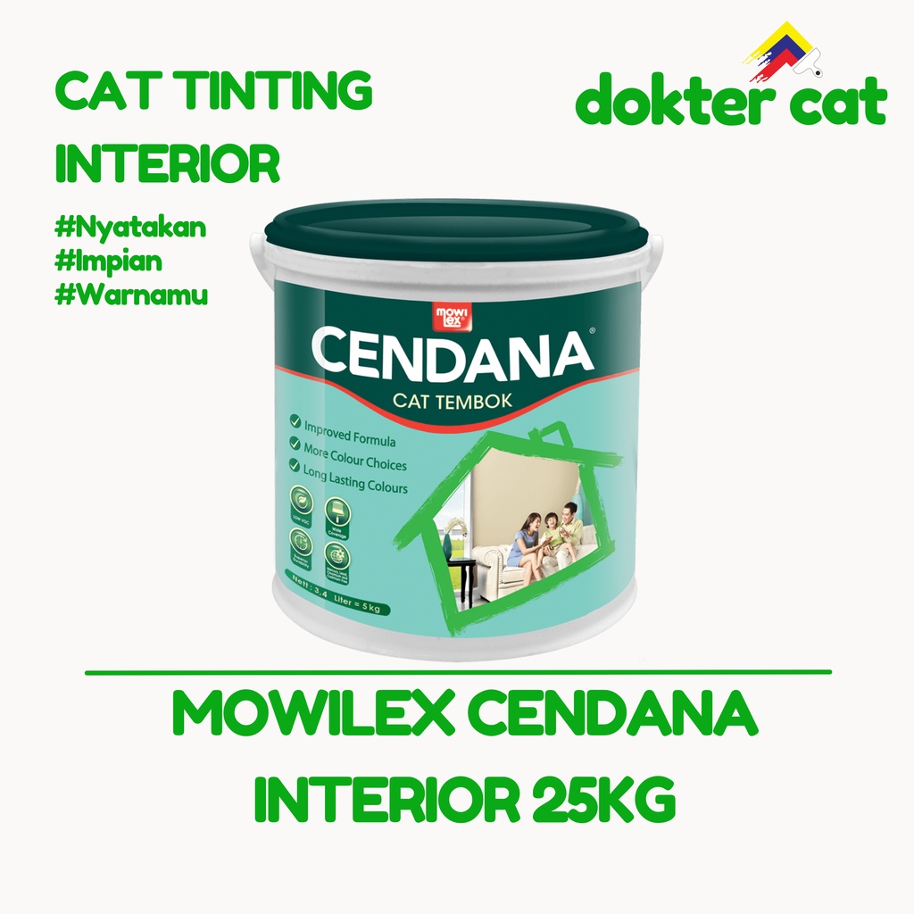 Jual Mowilex Cendana Interior 25kg Cat Tembok Cat Cendana Cat Tinting Cat Murah Shopee 1211