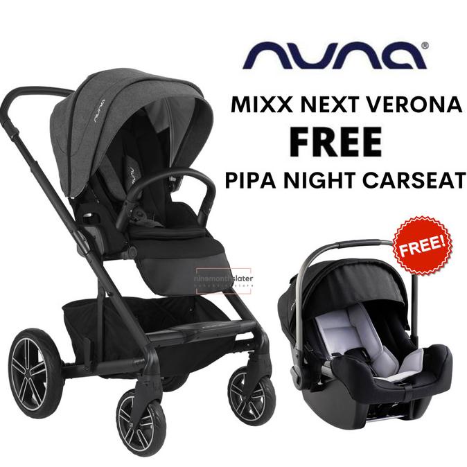 Jual Stroller Nuna Mixx Next 2020 FREE FOOTMUFF, CARSEAT ADAPTOR