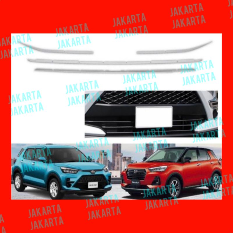 Jual List Grill Bawah Radiator Raize Rocky 2021 2022 UP NON GR Chrome ...