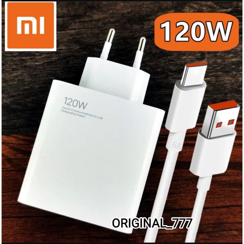 Jual charger xiaomi TURBO CHARGER TYPE C 120W original Adaptor + kabel