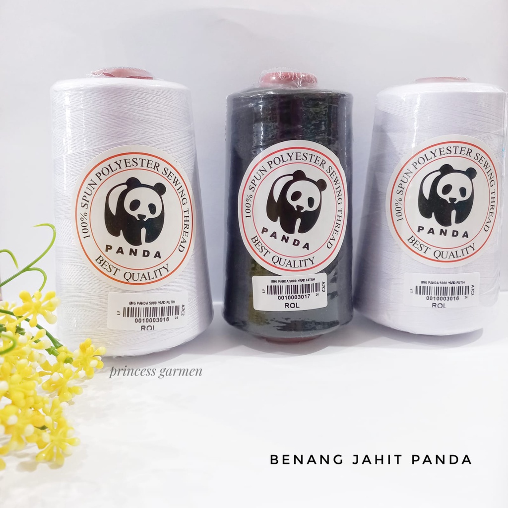 Jual Benang Jahit Panda Yard Warna Putih Benang Jahit Shopee