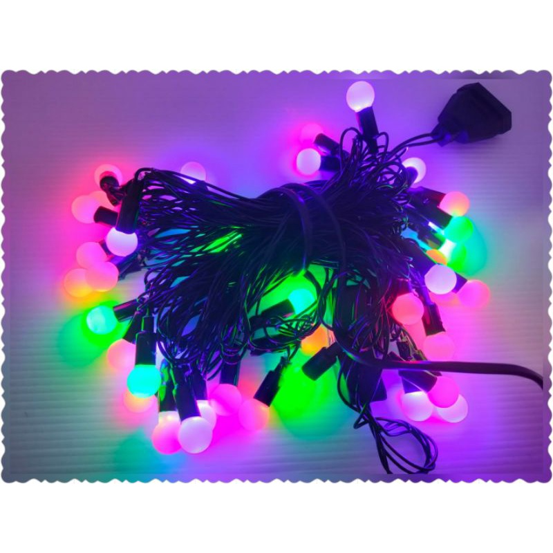 Jual Lampu Bola Pinus Bulat Lampu Hias Rainbow Shopee Indonesia