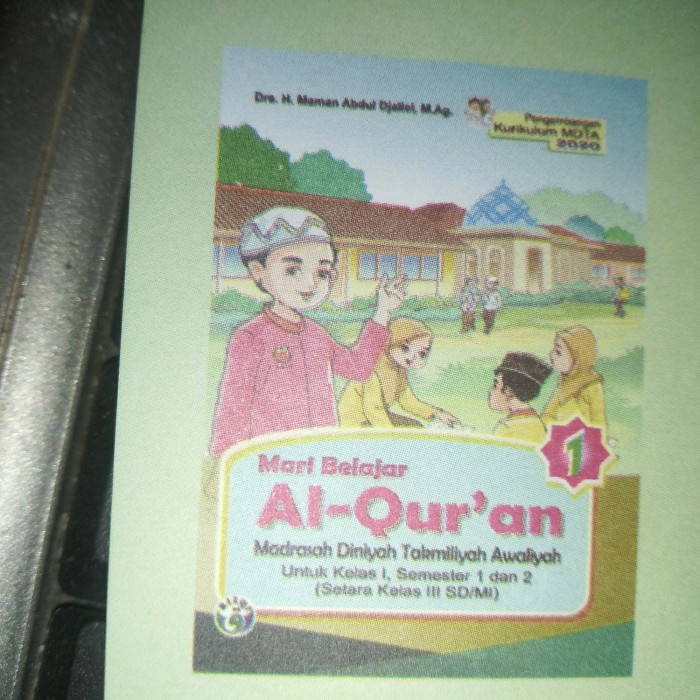 Jual Buku Belajar Al-qur'an Kelas 1 Madrasah Diniyah Takmiliyah ...