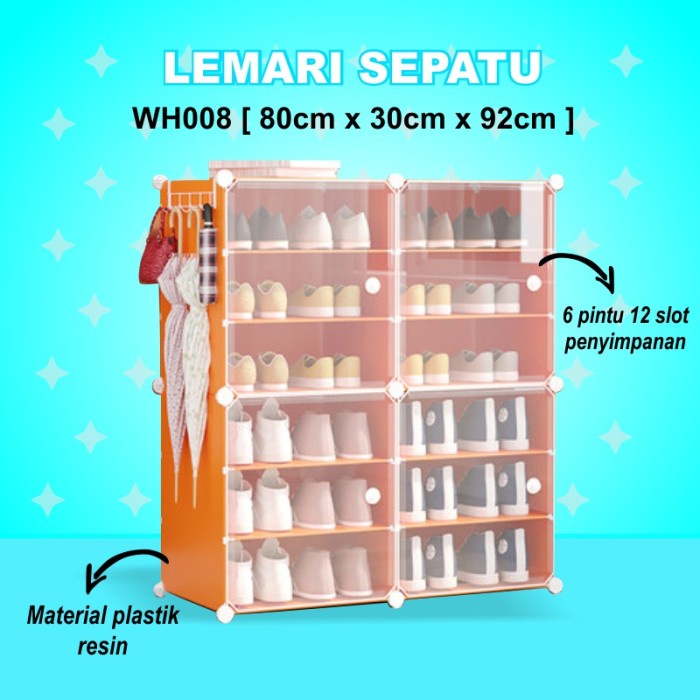 Jual Rak Serbaguna Kabinet Penyimpanan Sepatu Lemari Portable Kotak ...