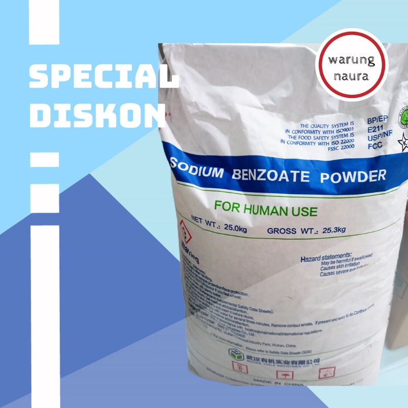 Jual Sodium Benzoat Powder pengawet food grade Shopee Indonesia