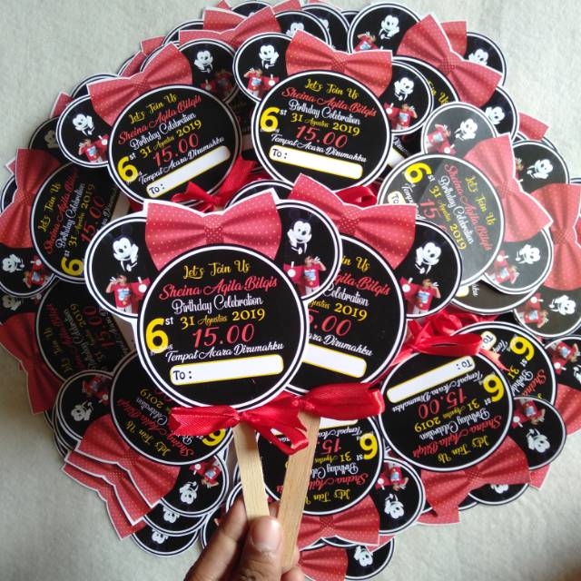Jual Undangan ulang tahun / undangan Mickey mouse | Shopee Indonesia