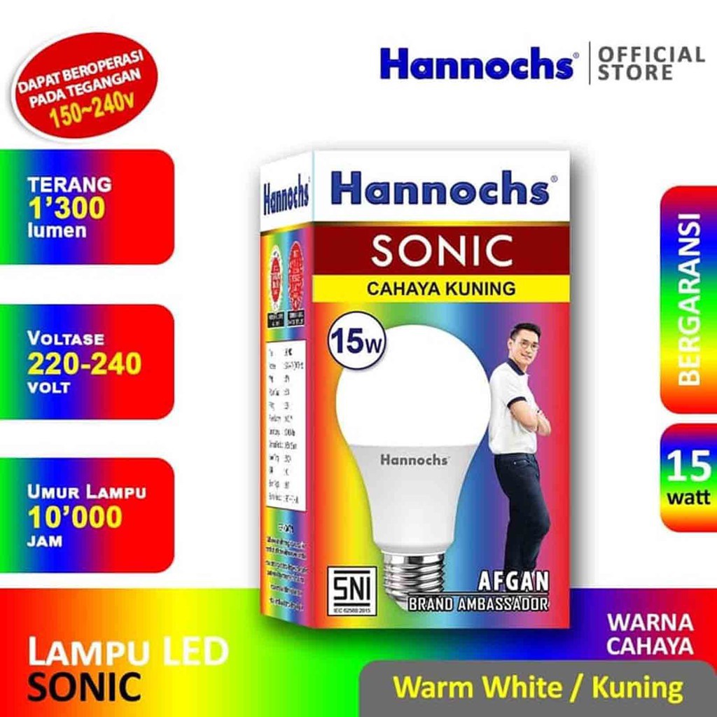 Jual ️ Popcollections ️ Hannochs Lampu LED Sonic 3W 5W 7W 9W 12W 15W ...