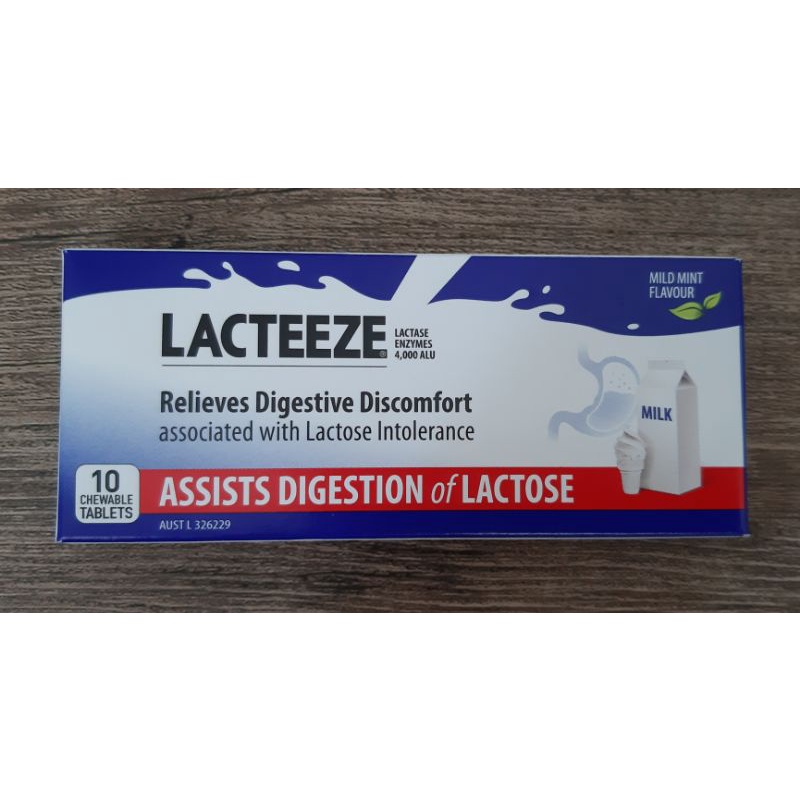 Jual Lacteeze Assist Digestion Of Lactose // 10 Tablets Shopee Indonesia