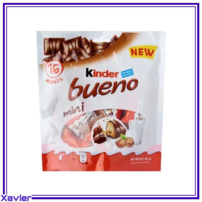 Jual Kinder Bueno Mini Chocolate Milk 16pcs 86.4g | Shopee Indonesia