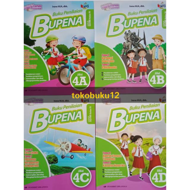 Jual Paket Bupena Kelas 4 SD Bupena 4A 4B 4C 4D | Shopee Indonesia