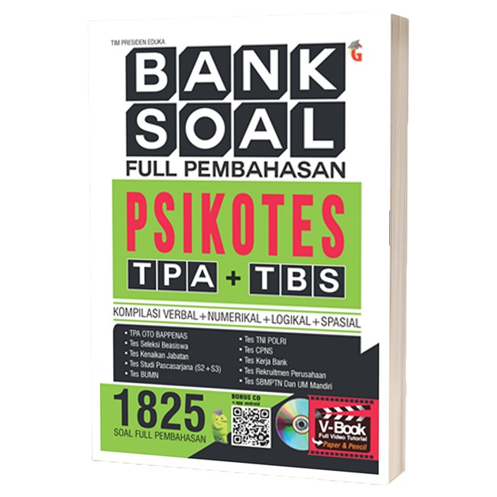 Jual Buku Tpa Psikotes Bank Soal Full Pembahasan Psikotes Tpa Tbs