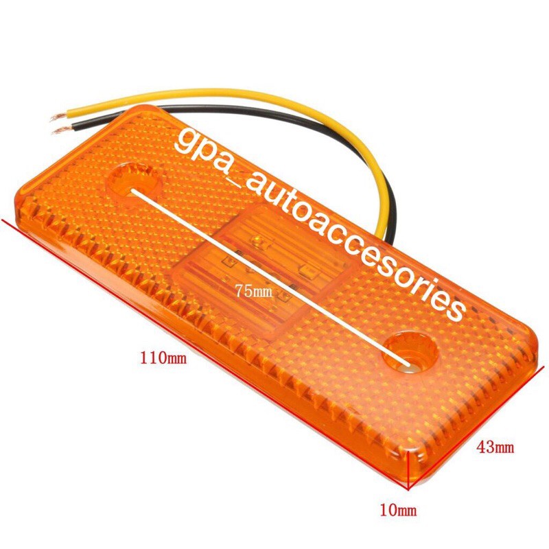 Jual Lampu LED Mercy Side Marker 12V 24V 6 Titik (BISA COD) | Shopee ...