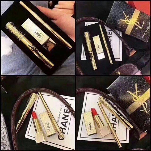 Jual YSL SET (EYELINER,LIPSTIK ,MASCARA) SUPER REKOMENDED LIMITED HC