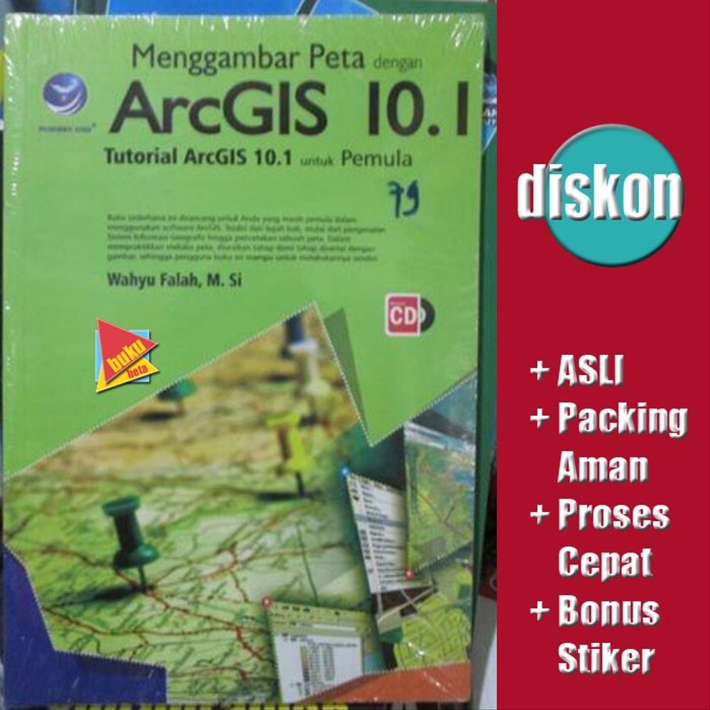 Jual Menggambar Peta Dengan ArcGIS 10.1, Tutorial ArcGIS Untuk Pemula (+cd) - Wahyu Falah ...