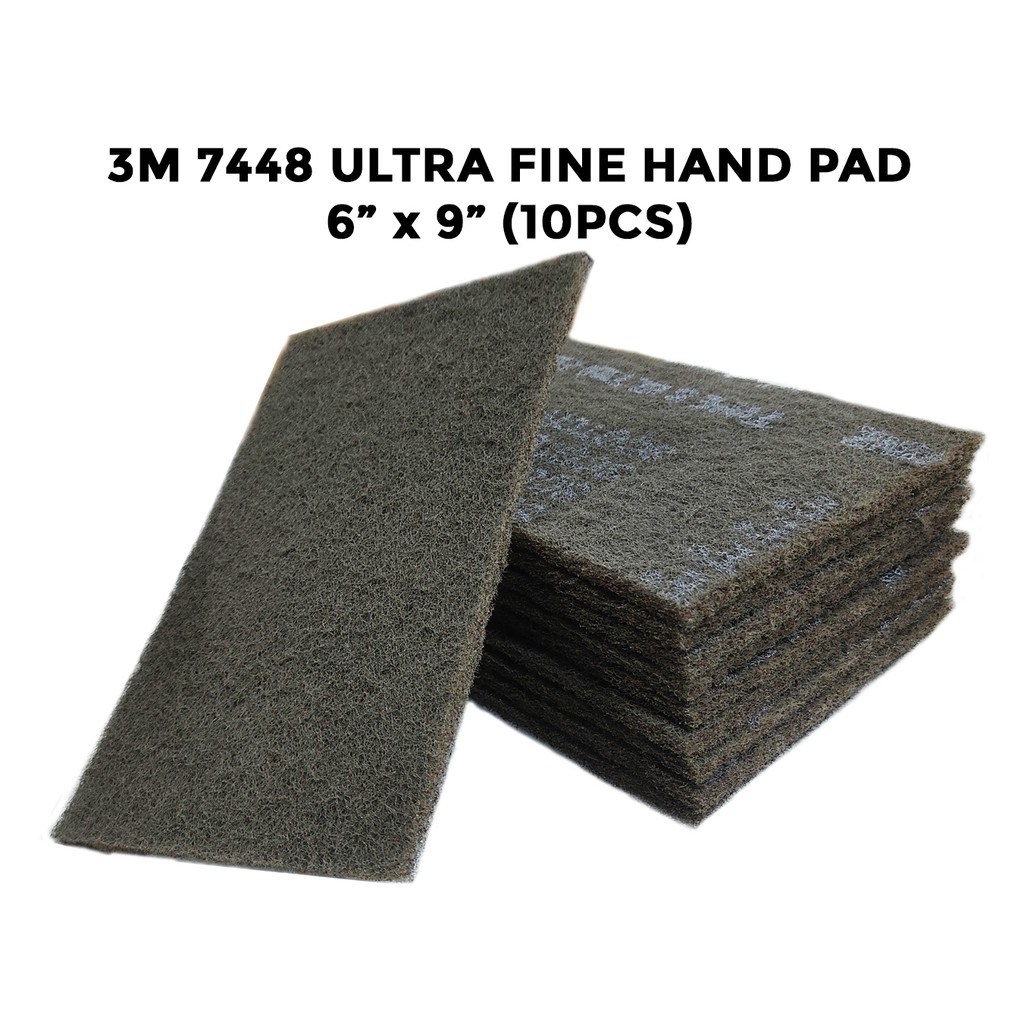 Jual 3M Scotch-Brite Ultra Fine Hand Pad 7448 , 6 in x9 in - Amplas ...