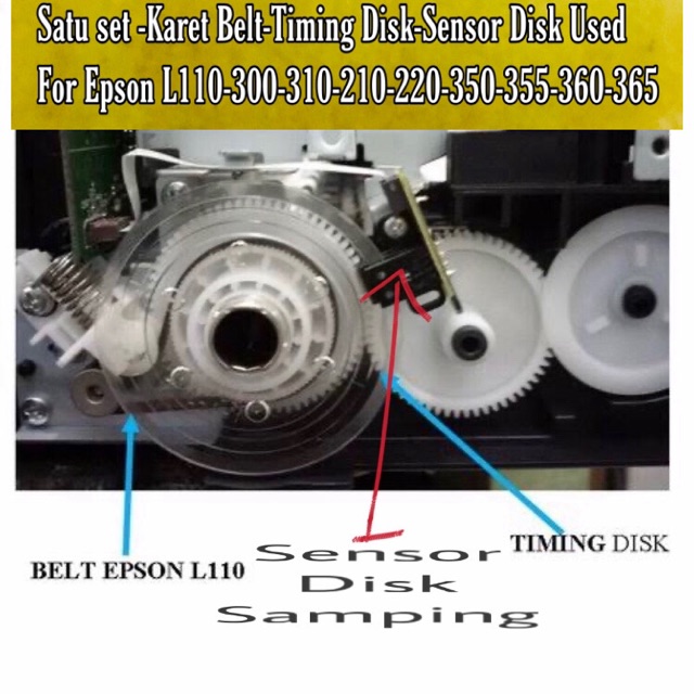 Jual Timing DiskSensor DiskBelt Epson L110,L300,L310,L210,L220,L350