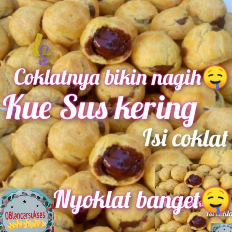 Jual Kue Sus Kering Mini Isi Coklat 500gram Soes Mini Coklat Shopee