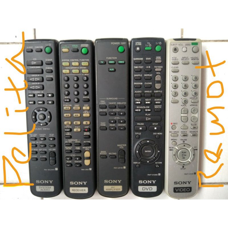 Jual Remote Sony Audi system mini hi-fi original terlengkap | Shopee ...