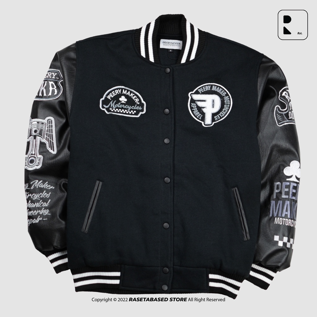 Varsity motorcycle jacket discount