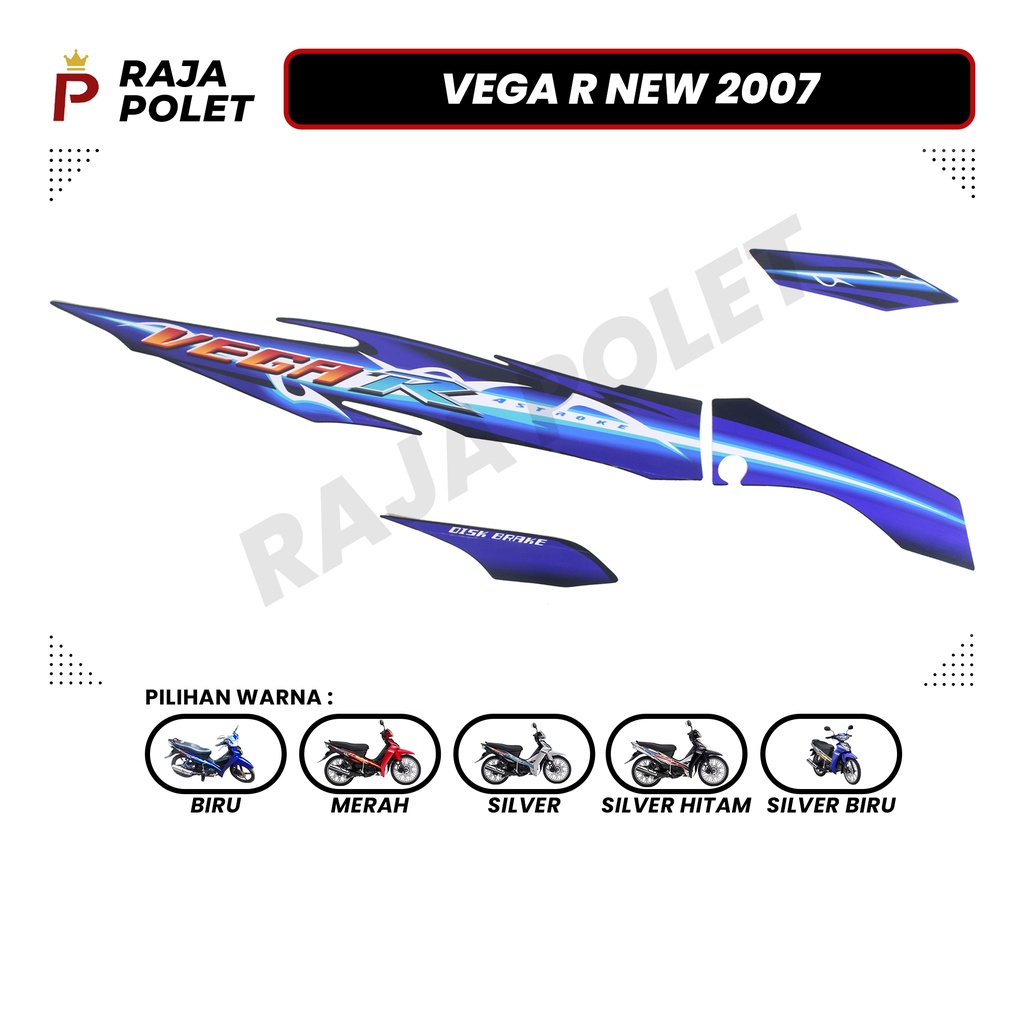 Jual STRIPING STIKER MOTOR VEGA R NEW 2007 (1SET) [Raja Polet] | Shopee ...