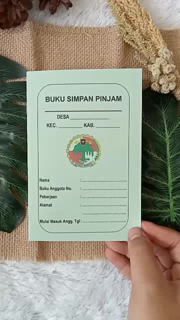 Jual BUKU SIMPAN PINJAM KOPERASI CUSTOM/BUKU TANDA ANGGOTA KOPERASI ...