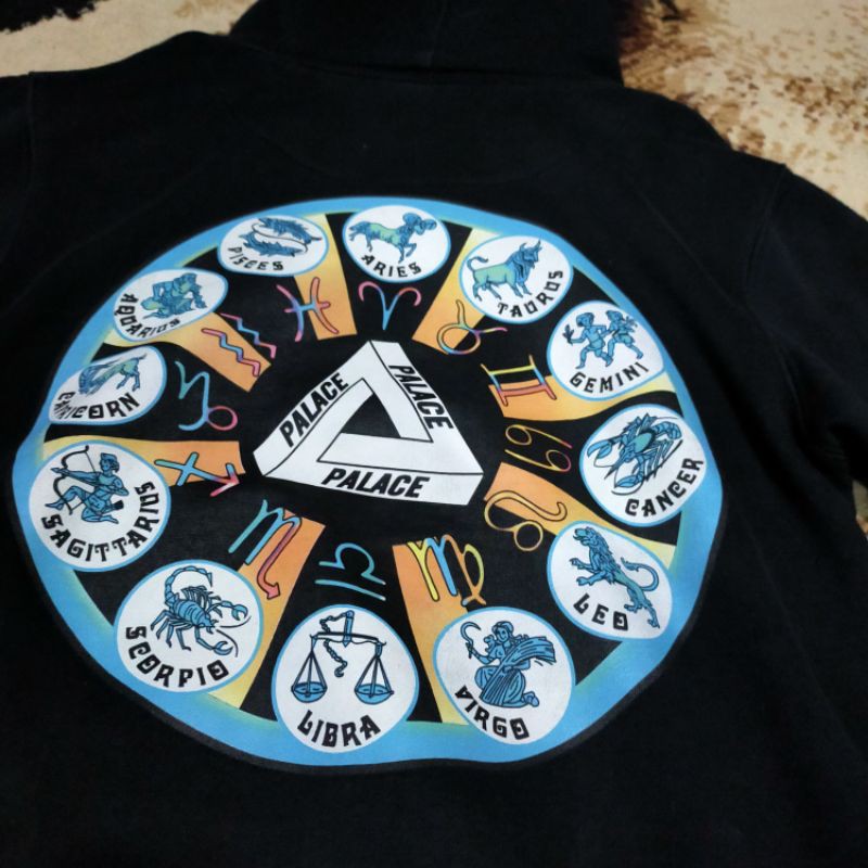 パーカー・フーディ Palace Zodiac Tri-Ferg Hood Ocean Blue - 25SS 1737647064-zodiac-tri-ferg-