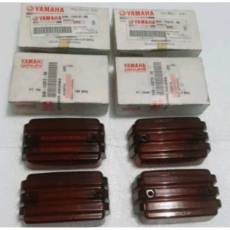 Jual Mika lampu sein sen kotak coklat ori lens flasher rx king miak sen ...