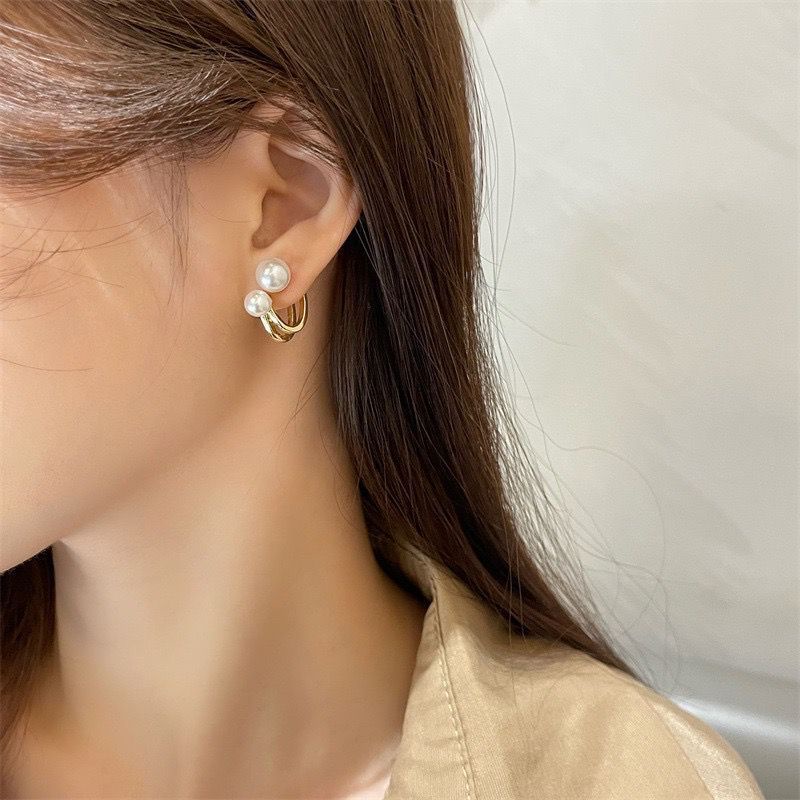 Jual Anting Mutiara Fashion Wanita Korea Aksesoris Perhiasan Cantik