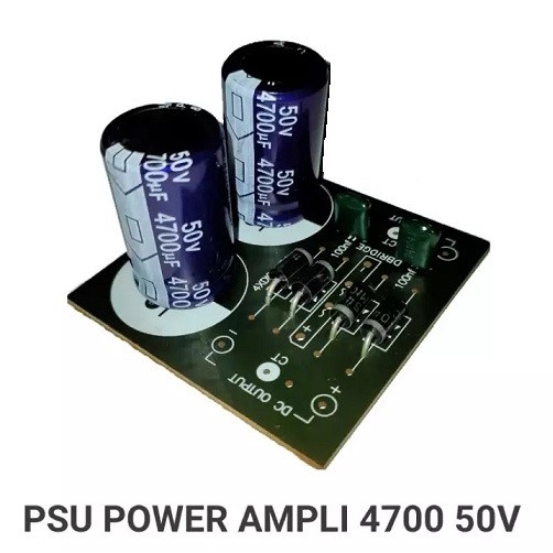 Jual Paket PCB 2 ELCO PSU 4700/50 + Dioda 5A + PCB 4700uF / 50V Power