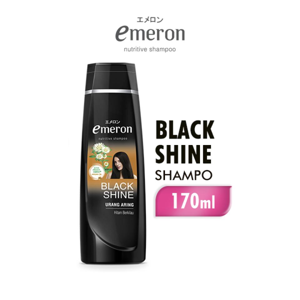 Jual Emeron Shampoo Black And Shine Botol 170 Ml Shopee Indonesia