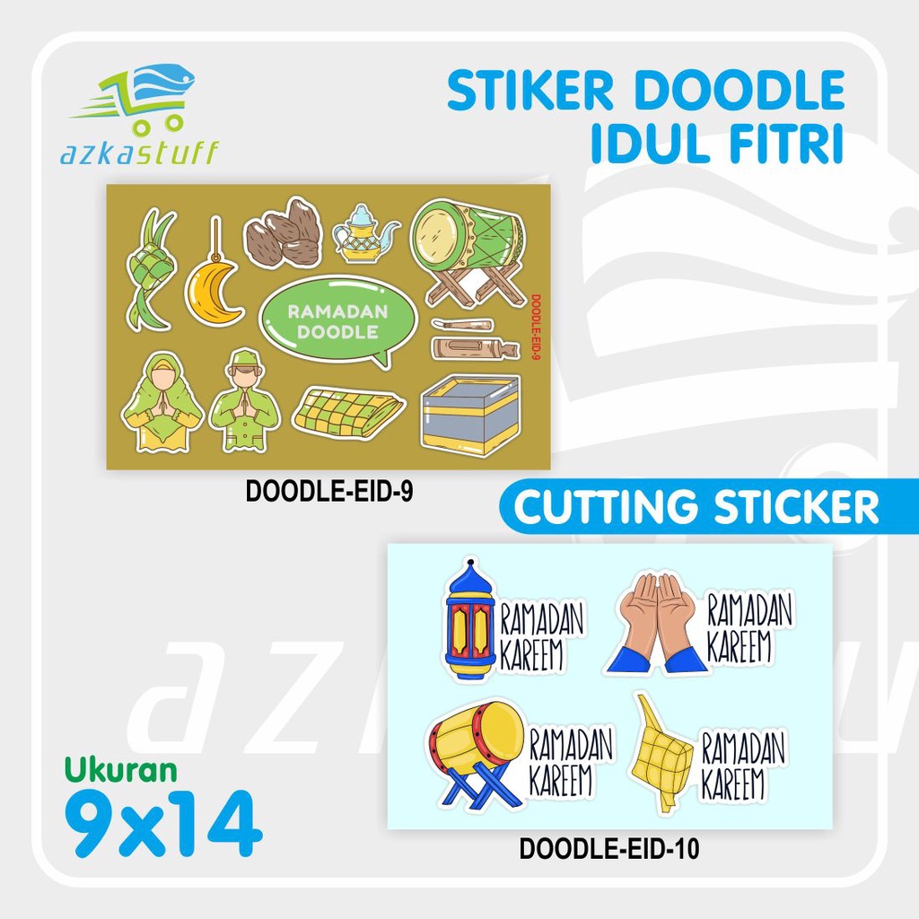 Jual Stiker Doodle Idul Fitri BEDUK - stiker thumbler sticker aesthetic ...