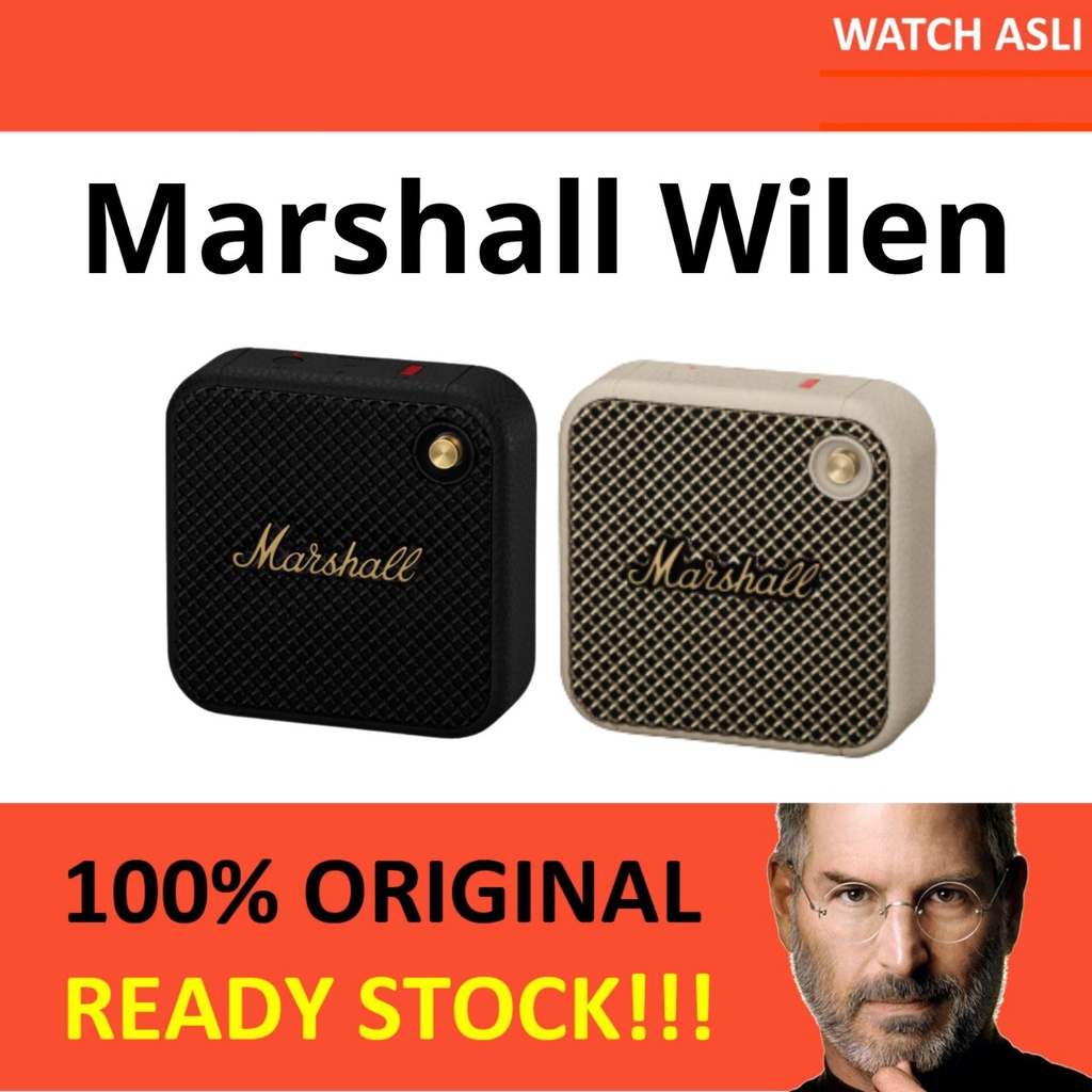 Jual Marshall Willen Portable Bluetooth Speaker Black Brass Cream
