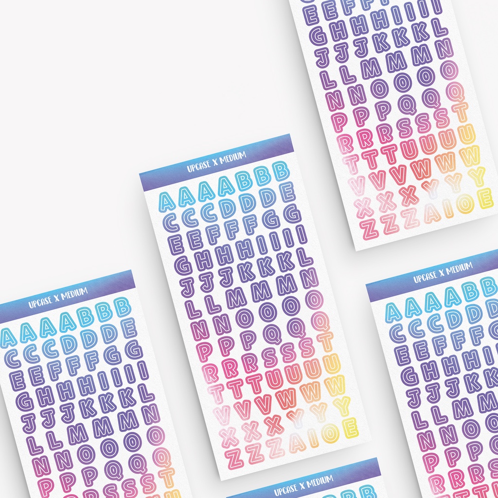 Jual STIKER DECO - UPCASE GRADIENTS | Shopee Indonesia