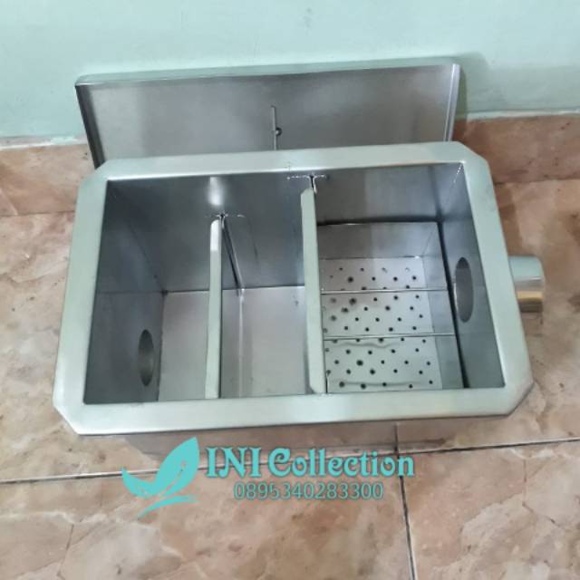 Jual FREE ONGKIR SEJAWA Grease Trap stainless (penyaring minyak dari