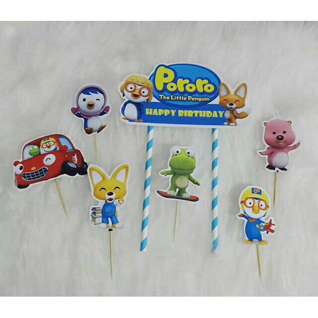 Jual Topper pororo topper ulang tahun topper happy birthday topper ...