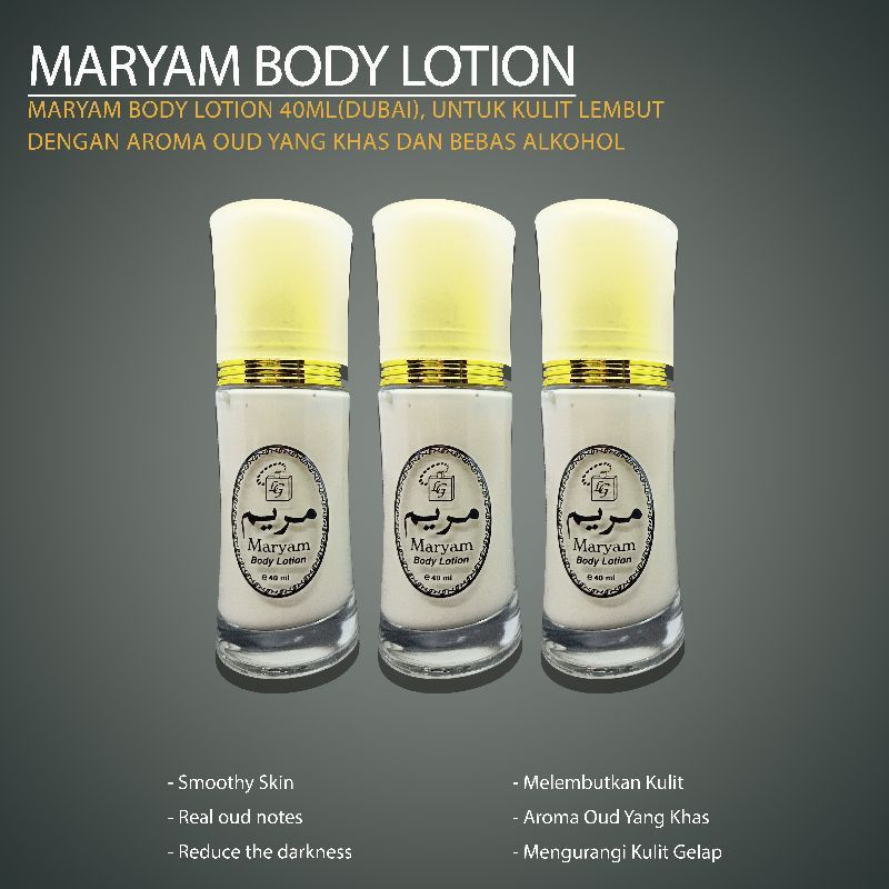 Jual Maryam Body lotion 40ml ori (Dubai) Shopee Indonesia