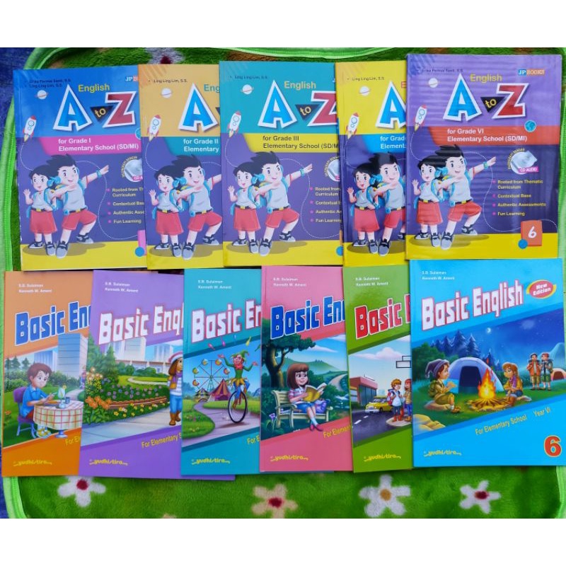Jual ORIGINAL BUKU BAHASA INGGRIS SD ENGLISH A TO Z BASIC ENGLISH 1 2 3 ...