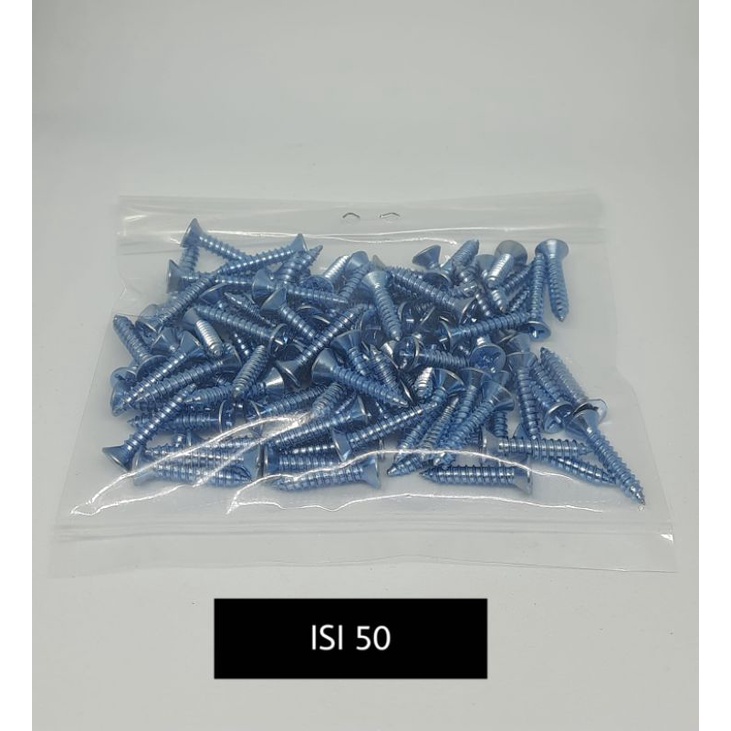 Jual SDS FH 6x20 Sekrup Skrup Roofing Flat Head Self Drilling Screw ISI ...