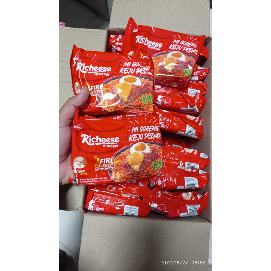 Jual Mie goreng RICHEESE rasa keju Mi goreng viral level,mie richeese ...