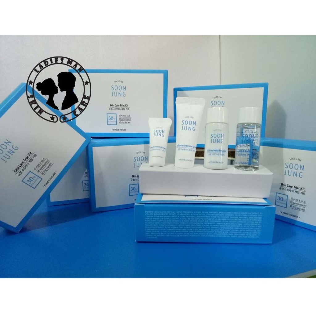 Jual ETUDE Soon Jung Skin Care Trial Kit (4 items) Shopee Indonesia