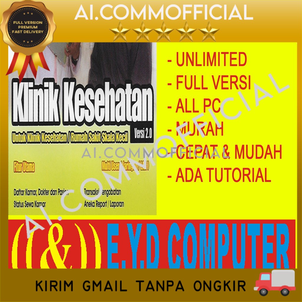 Jual PROGRAM KLINIK KESEHATAN FULL VERSION BANYAK PC APLIKASI PASIEN ...