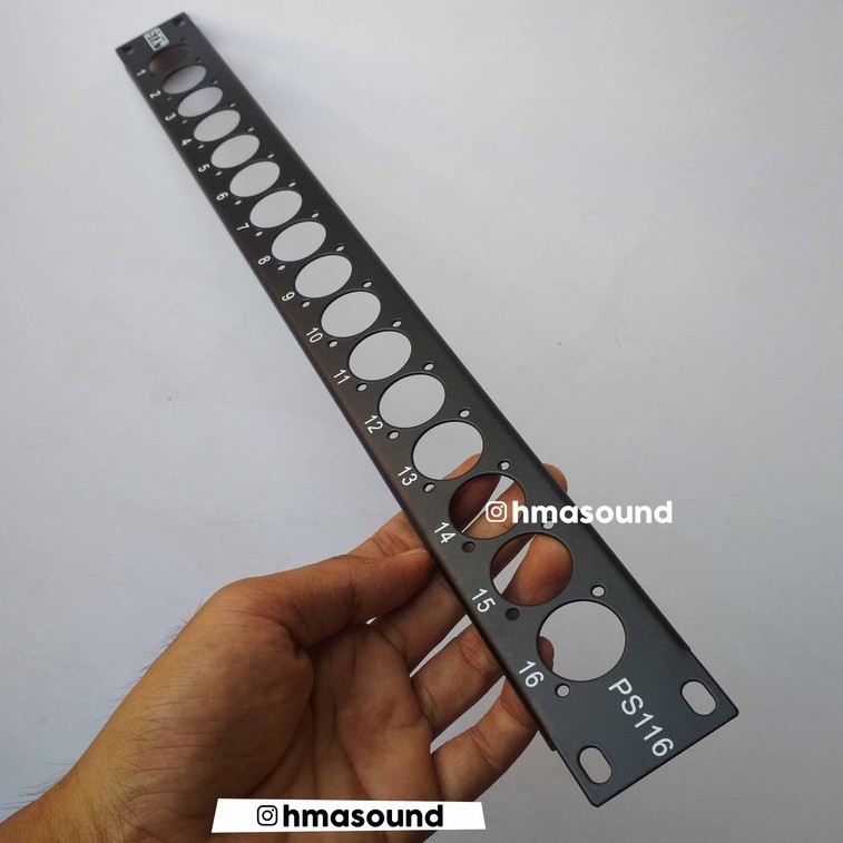 Jual Panel Rack Hardcase XLR Canon Speakon 1U 16 Lubang STX PS116 ...
