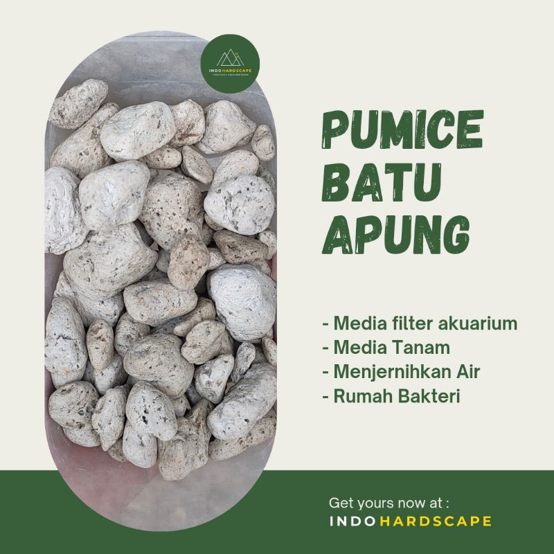 Jual 400GR BATU APUNG / PUMICE MEDIA FILTER AQUARIUM Shopee Indonesia