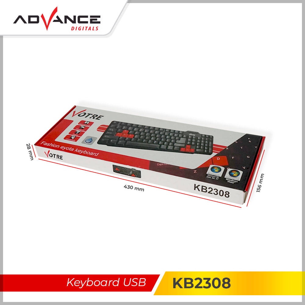 Jual 【READY STOCK】ADVANCE Keyboard USB MTech Komputer Laptop | Shopee ...