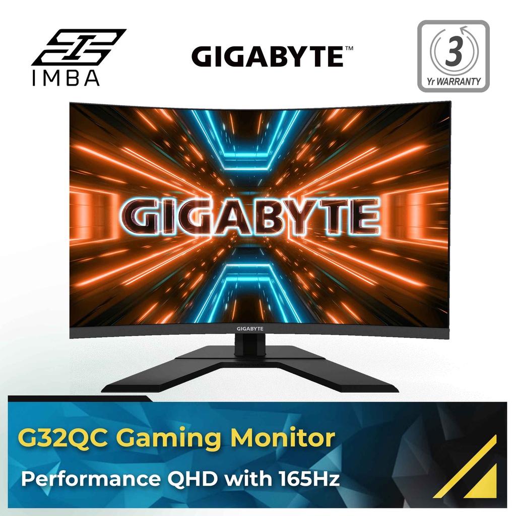 Jual Gigabyte G32qc Gaming Monitor [1440p 165hz] Shopee Indonesia