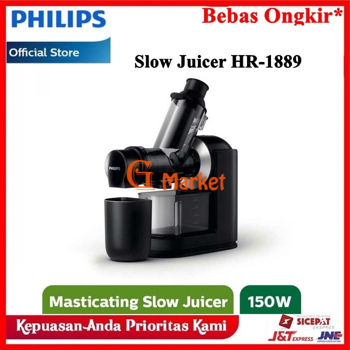 Jual PHILIPS Slow Juicer Masticating HR1889 / Alat Pembuat Jus HR1889