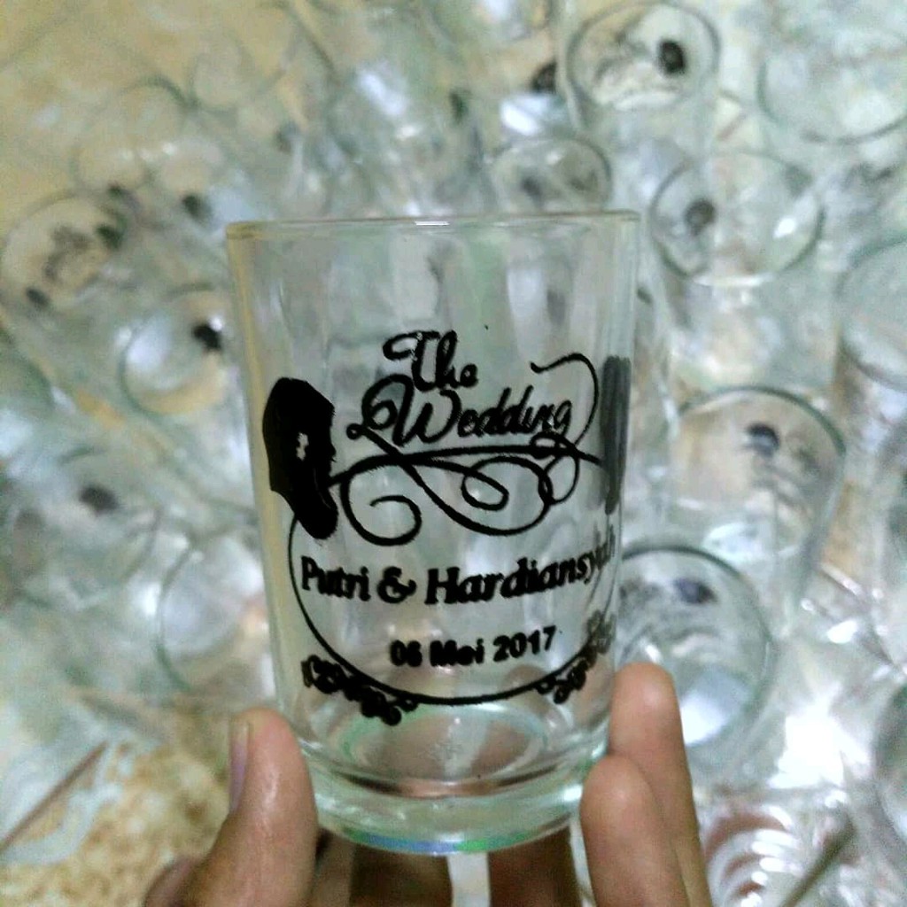 Jual Sablon Gelas Souvenir Murah Gelas Pernikahan Gelas Kaca Gelas Polos Shopee Indonesia 7810