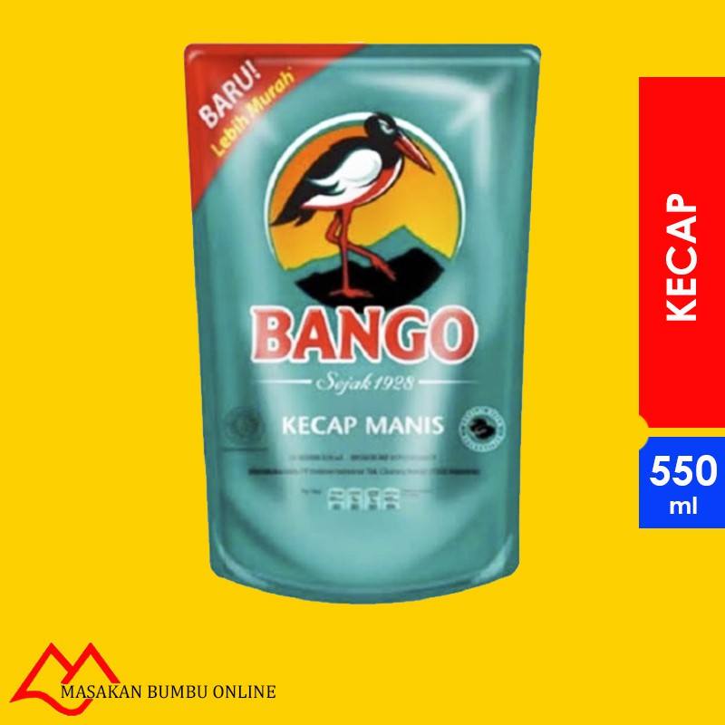 Jual Kecap Manis Cap Bango / Bangau Kemasan Refill 550ml | Shopee Indonesia